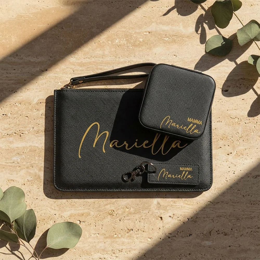 Pochette personalizzata elegante da portare in borsa