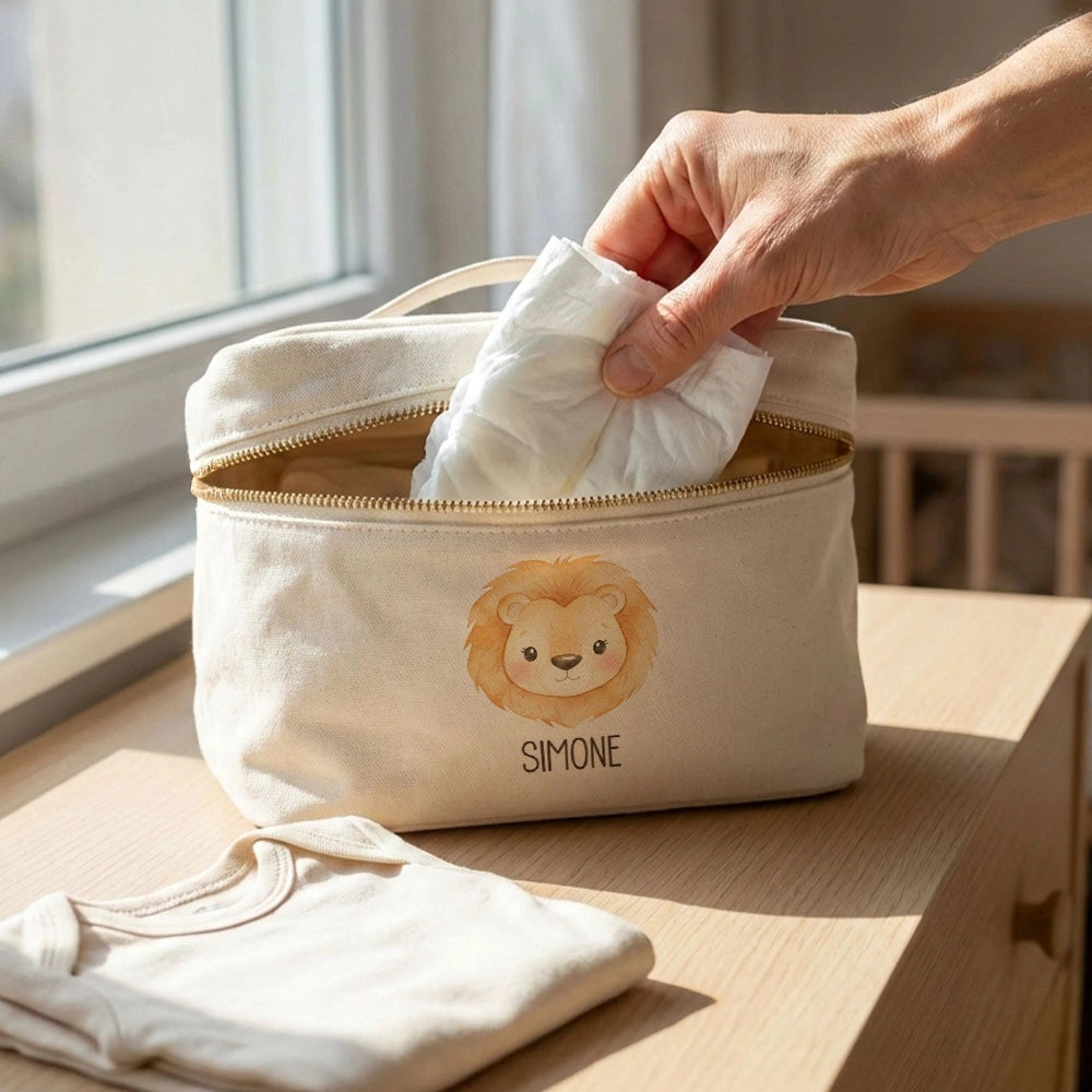Beauty case per pannolini e prodotti cura bambino