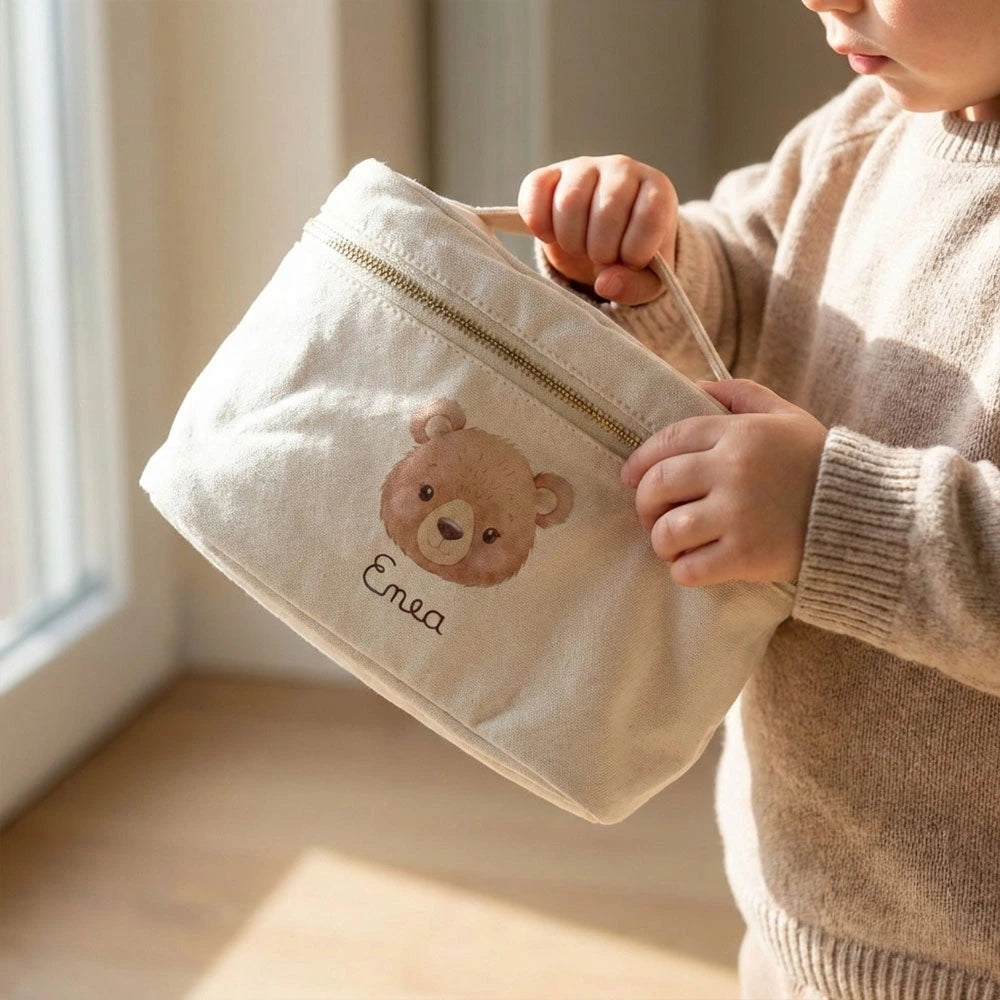 Pochette personalizzabile con disegno a scelta e nome stampato