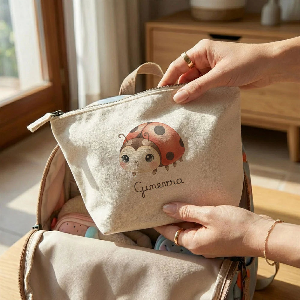 Pochette compatta 25x18 cm per salviette e cremine