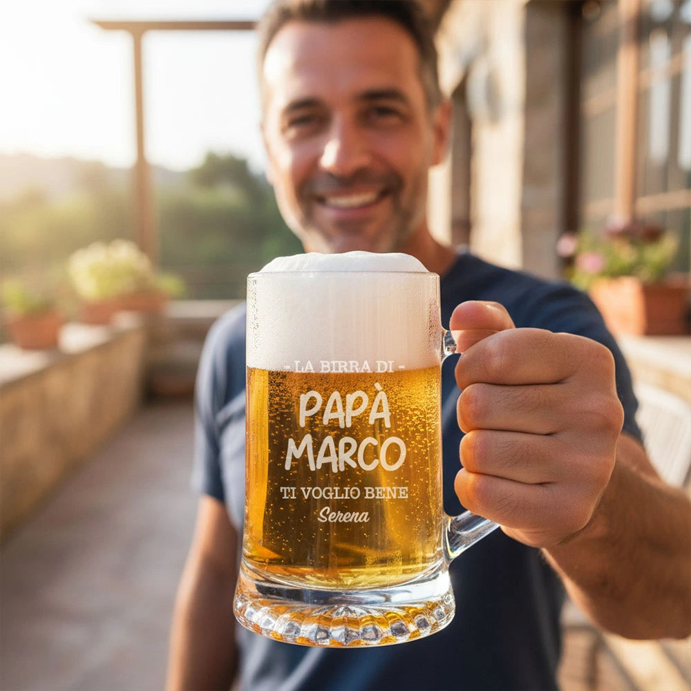 Boccale di Birra inciso