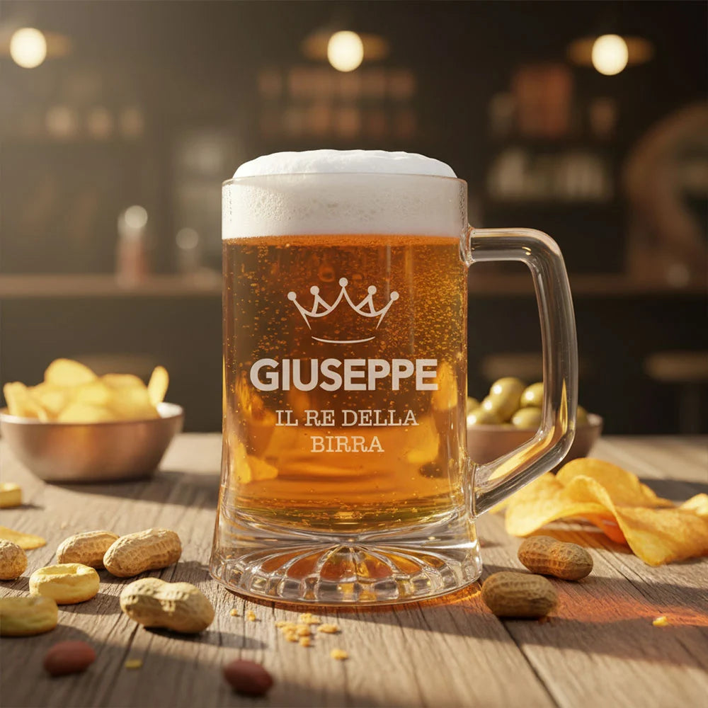 Boccale per birra con incisione