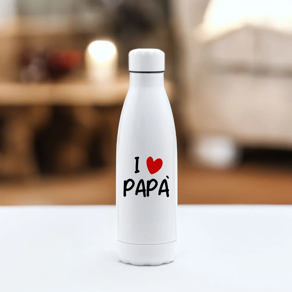 Borraccia personalizzabile "I Love Papà"