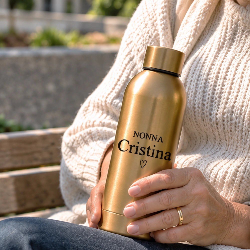 Borraccia oro - idea regalo per la nonna