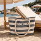 Borsa mare in canvas con formato capiente per accessori da spiaggia