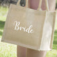 Set 5 Borse Juta "Bride - Team Bride" 
