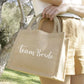 Set 5 Borse Juta "Bride - Team Bride" 