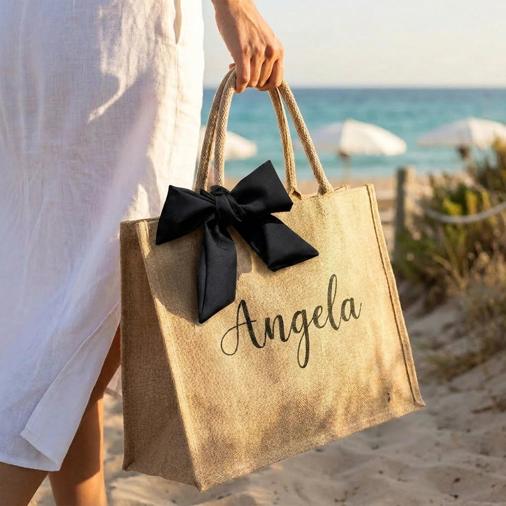 Borsa spiaggia con colori neri