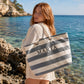 Set Mare a Righe con borsa mare personalizzata