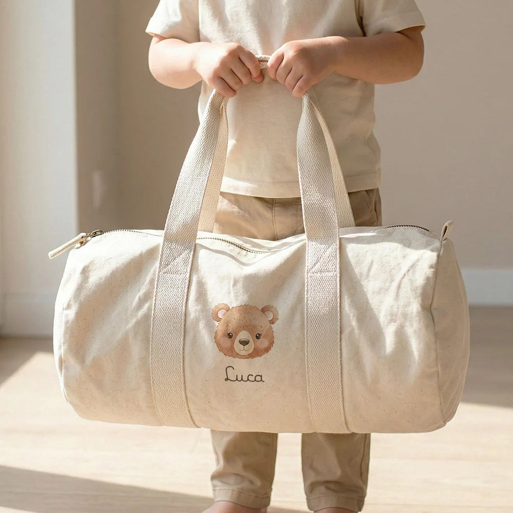 Capiente borsa in tela biologica per ospedale e weekend