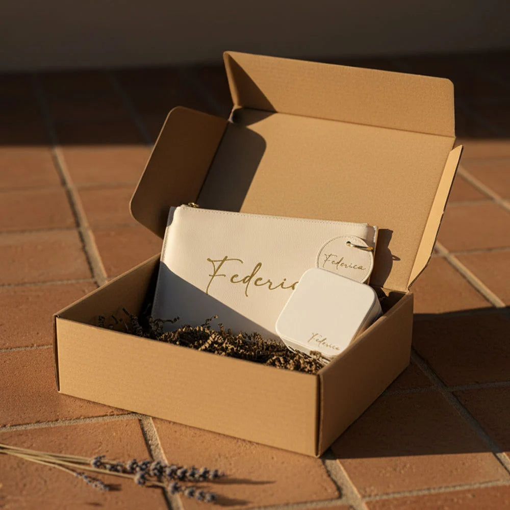 Box Regalo con Portagioie, Pochette e Portachiavi