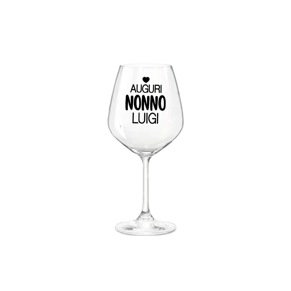 Regalo per la Festa dei Nonni – calice con vinile