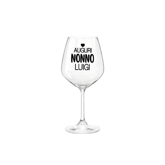 Regalo per la Festa dei Nonni – calice con vinile