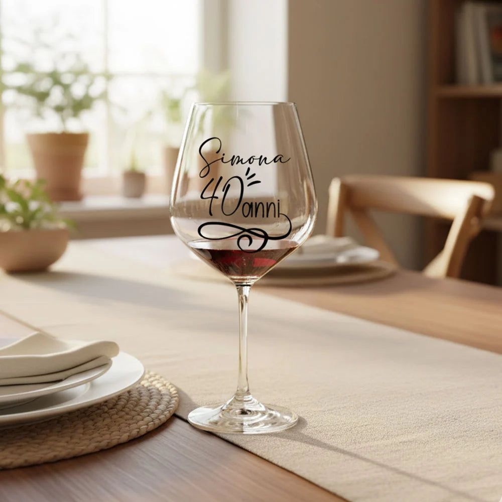 Calice per vino per Compleanno