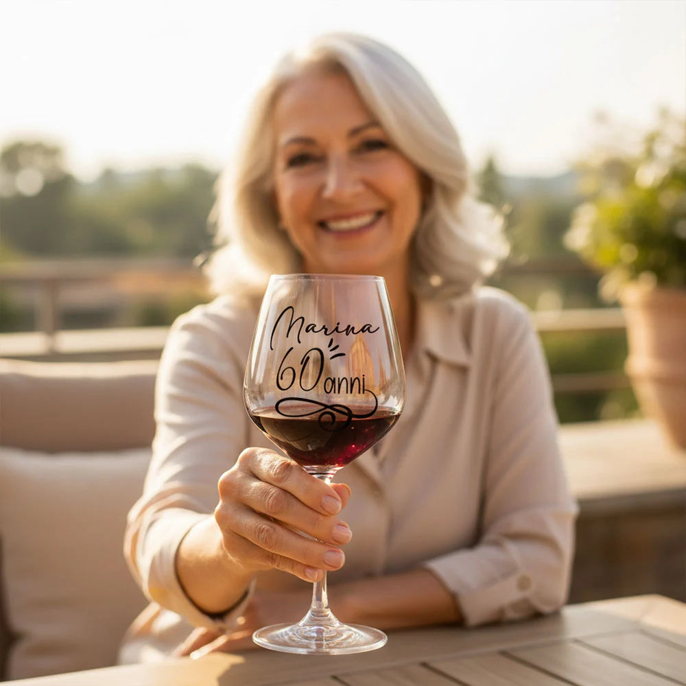 Calice per vino per Compleanno