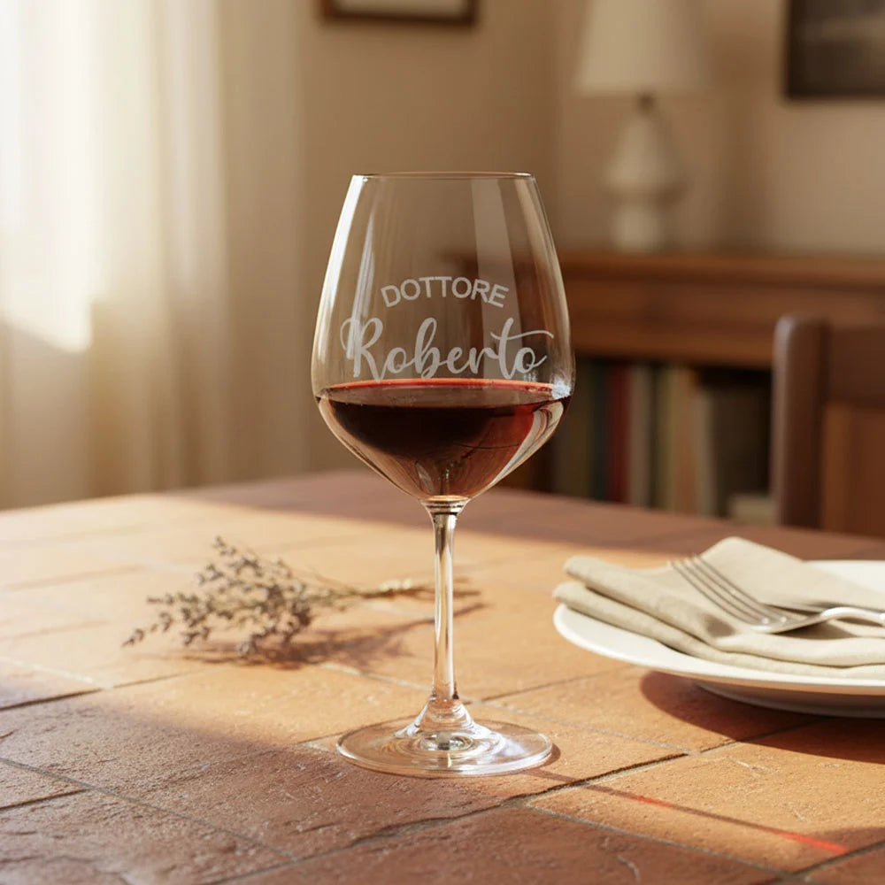 Calice per vino per Laurea 