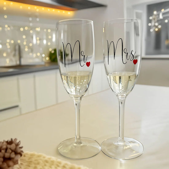 Set 2 bicchieri flute personalizzabili