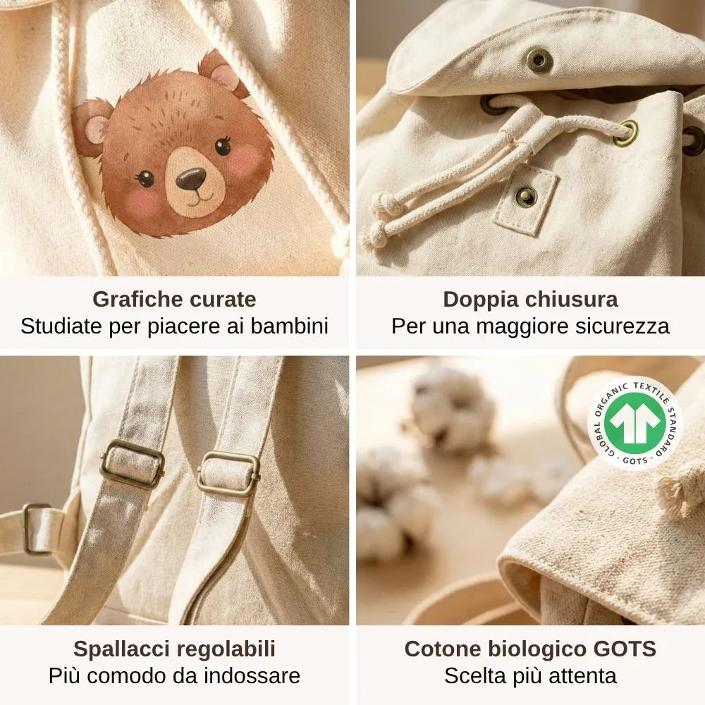 Dettaglio cordino interno in corda per chiusura sicura e personalizzazione