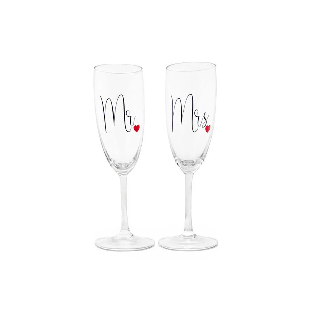 Set 2 bicchieri flute personalizzabili