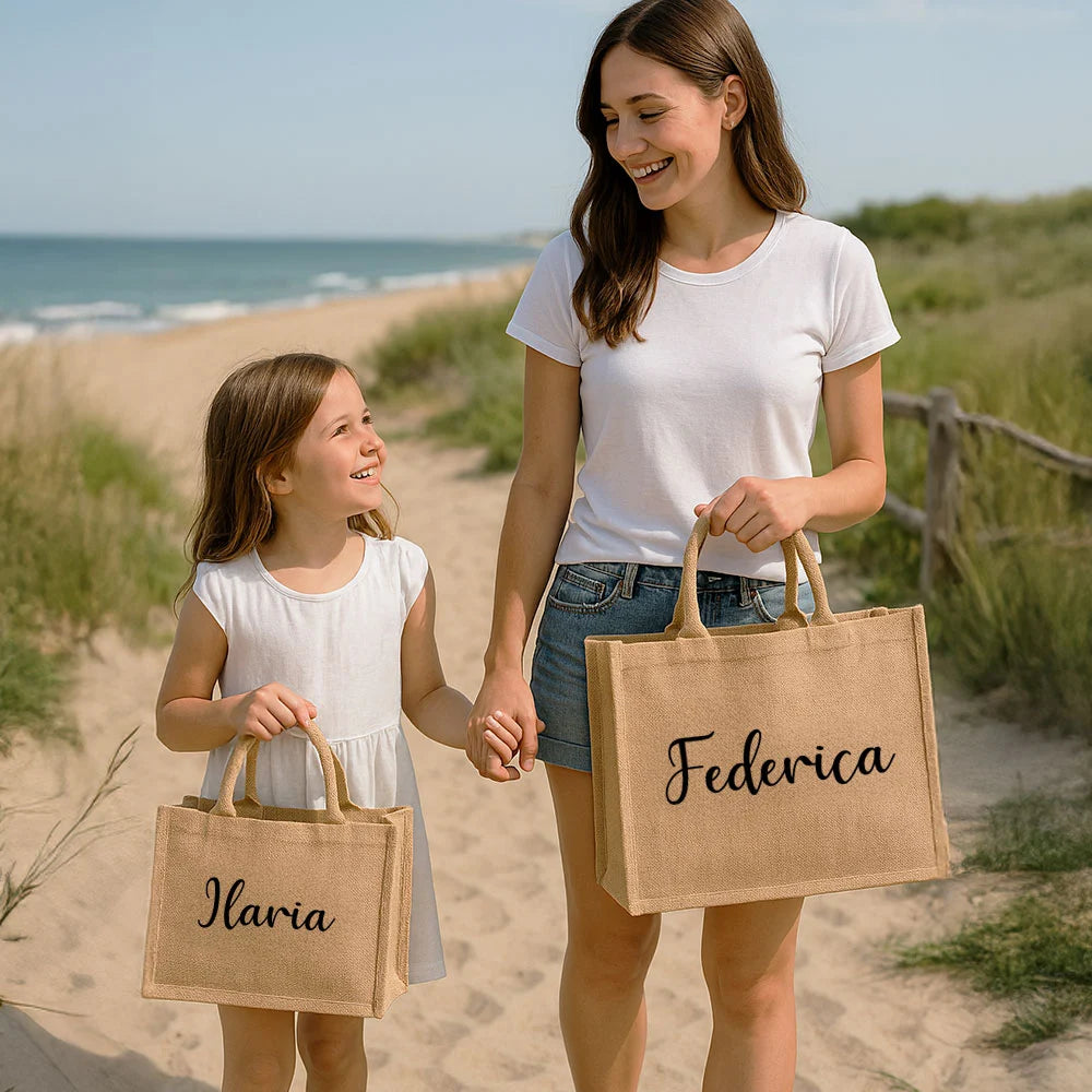 Borse Juta per Mamma e Figlia