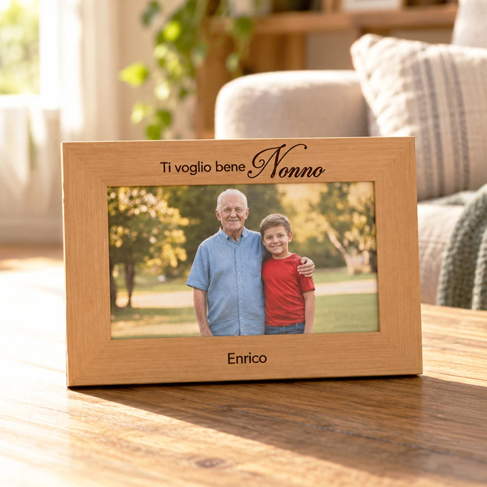 cornice personalizzata festa dei nonni in legno
