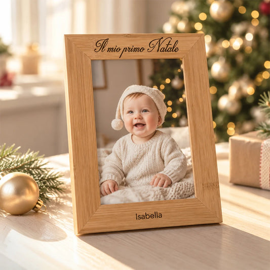 Cornice personalizzata Il mio primo Natale con nome della bambina