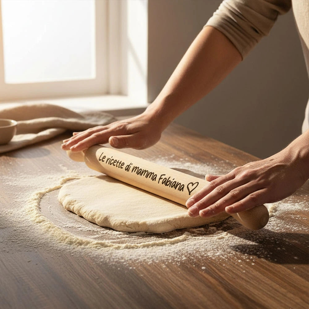 Mattarello personalizzabile "Le ricette di"