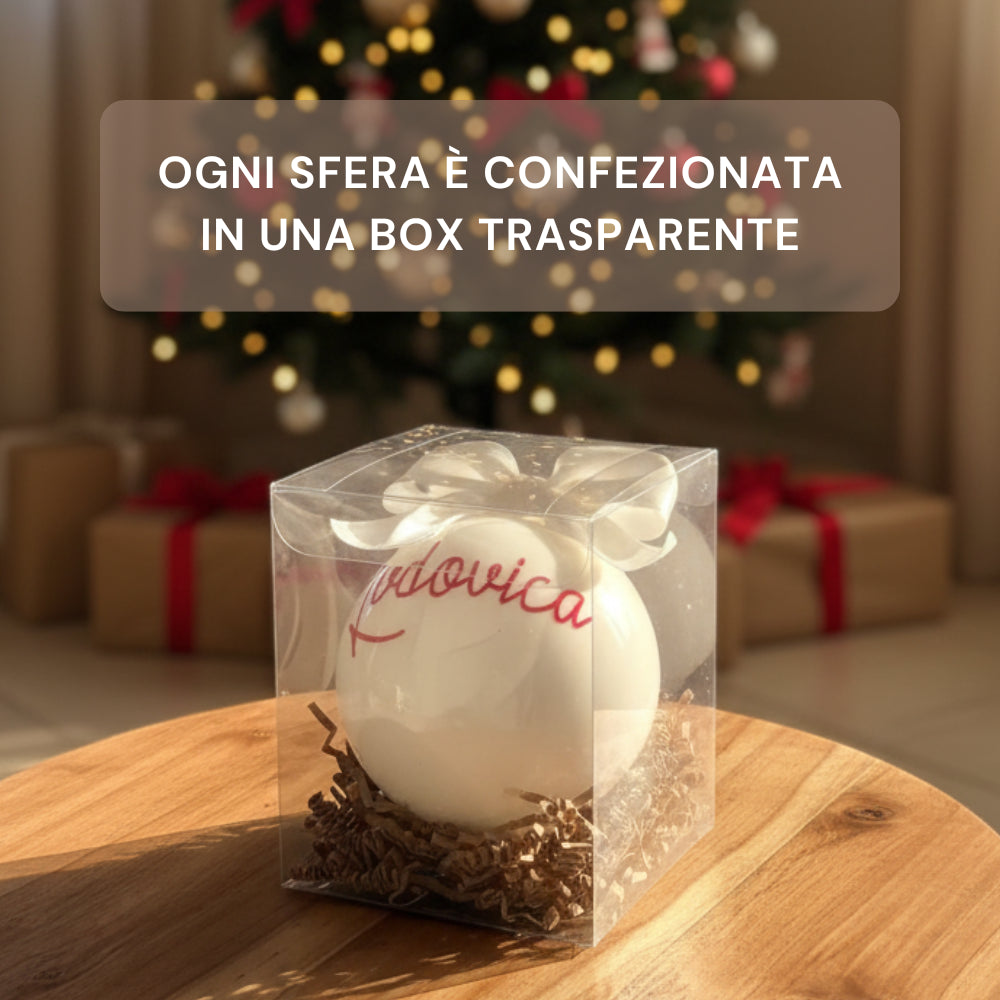 Sfera di Natale confezionata
