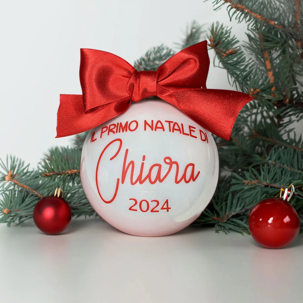Pallina personalizzabile "Il primo Natale"