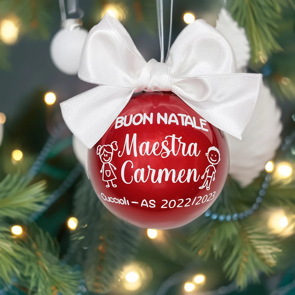 Pallina personalizzata per le maestre
