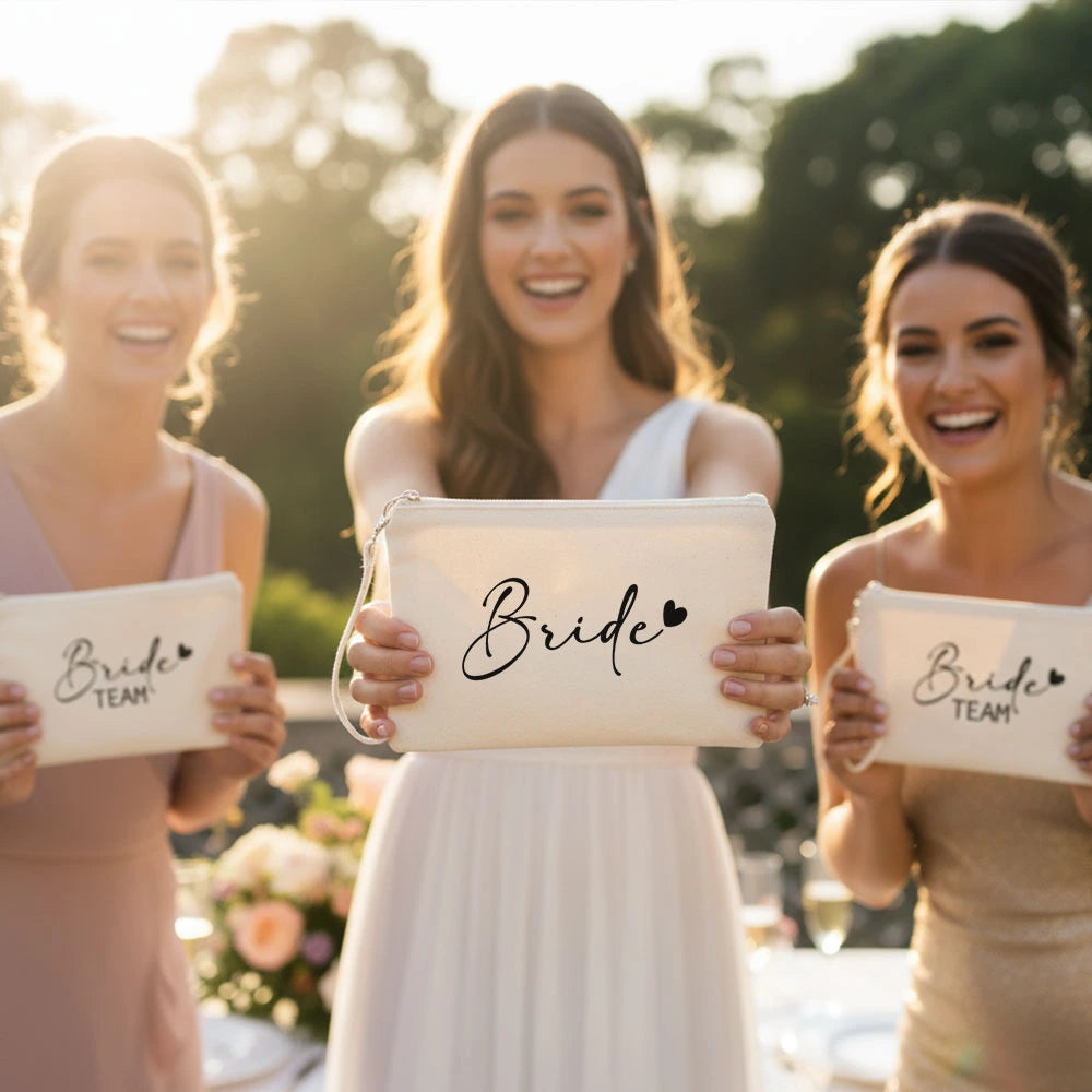 Pochette "Bride" Personalizzabile con Nome - Pochette per Sposa