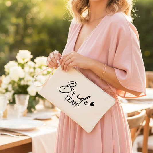 Pochette "TEAM Bride" Personalizzabile con Nome 