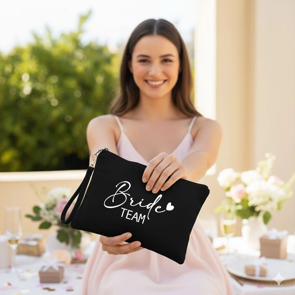 Pochette "TEAM Bride" Personalizzabile con Nome 