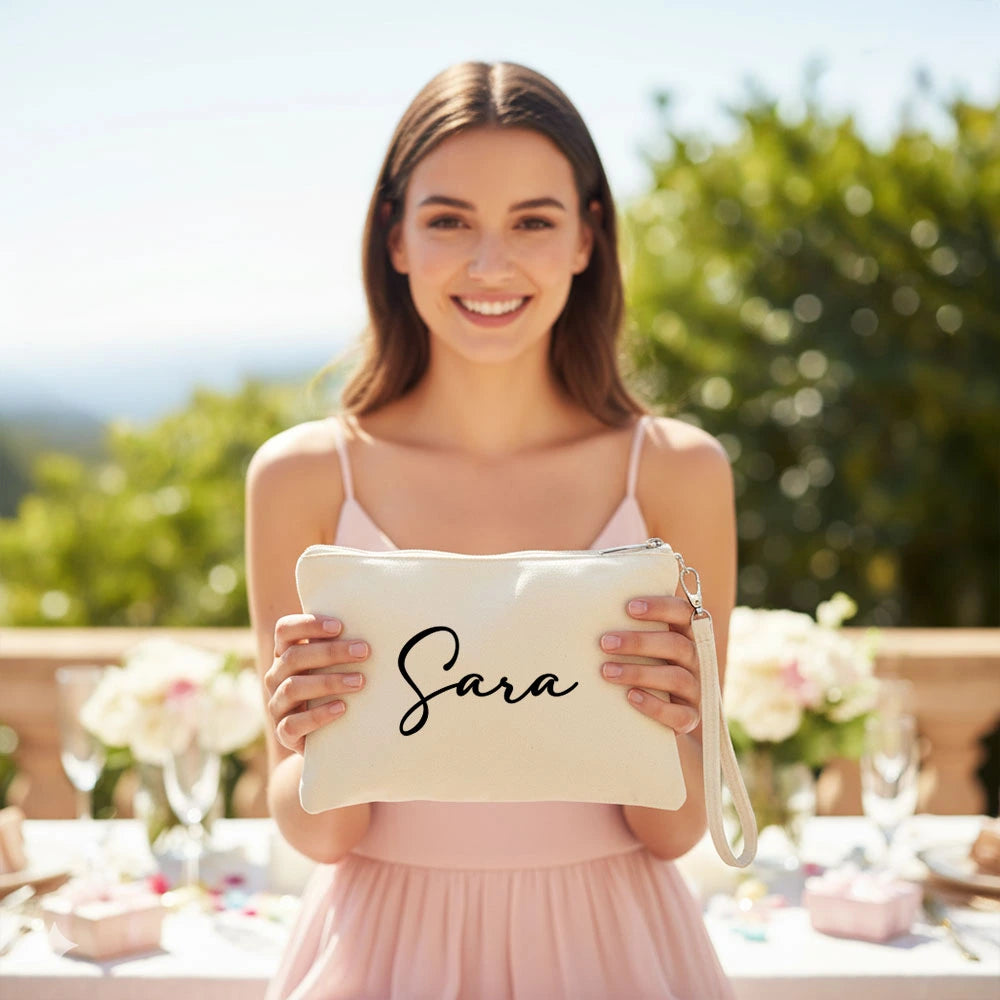 Pochette "Bride" Personalizzabile con Nome - Pochette per Sposa
