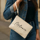 Pochette in cotone con nome