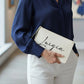 Mini clutch personalizzata con frase motivazionale