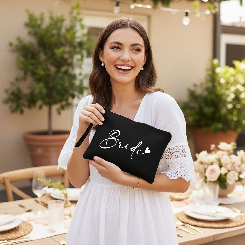 Pochette "Bride" Personalizzabile con Nome - Pochette per Sposa