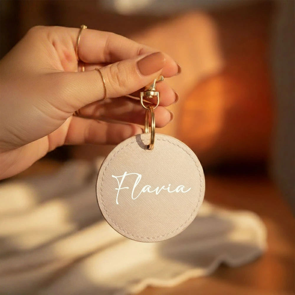 Portachiavi in pelle personalizzabile
