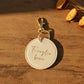 Portachiavi con frase da personalizzare e gancio oro