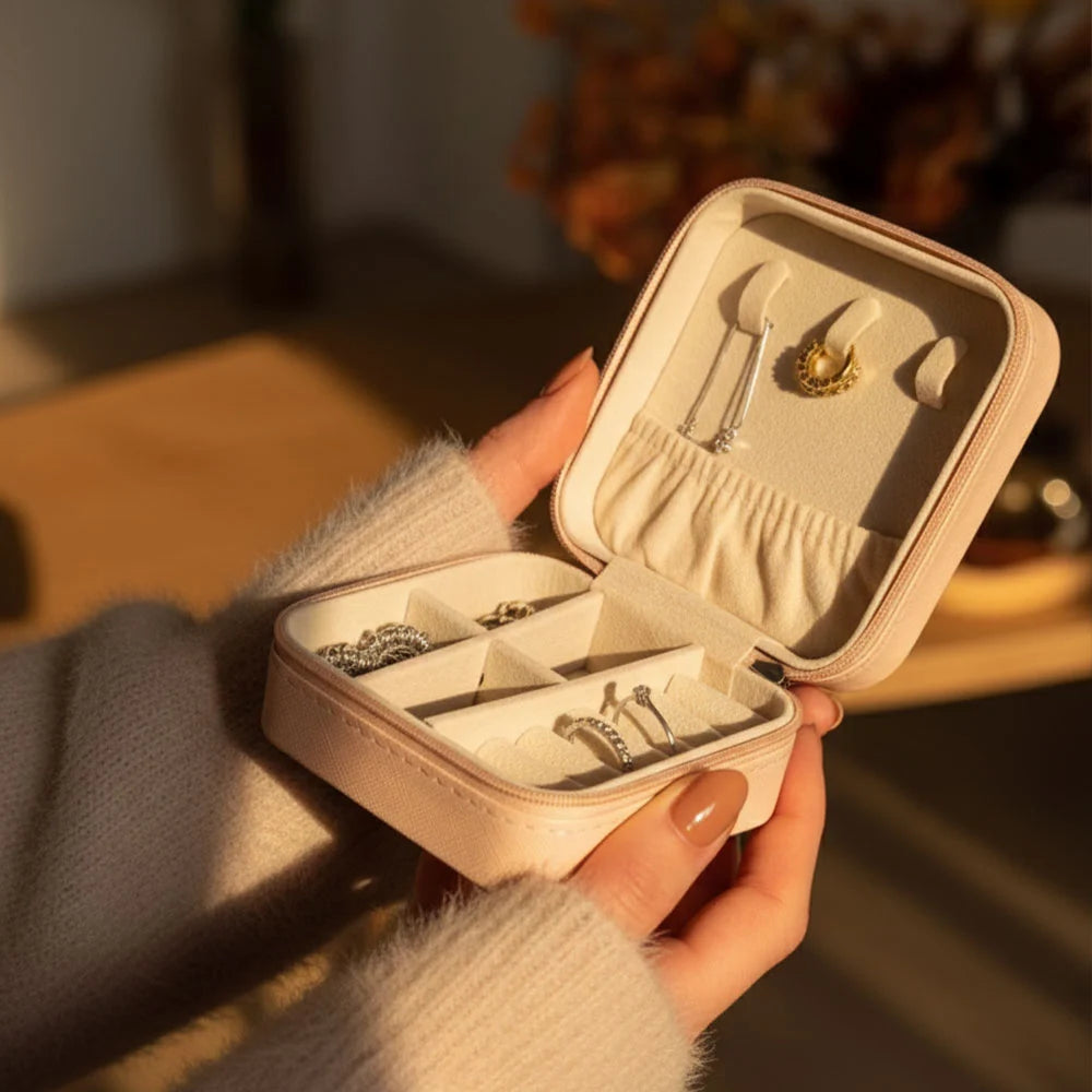 Portagioie compatto 10x10 cm per gioielli personalizzato