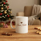 Tazza Renna Brown personalizzata per amici e familiari