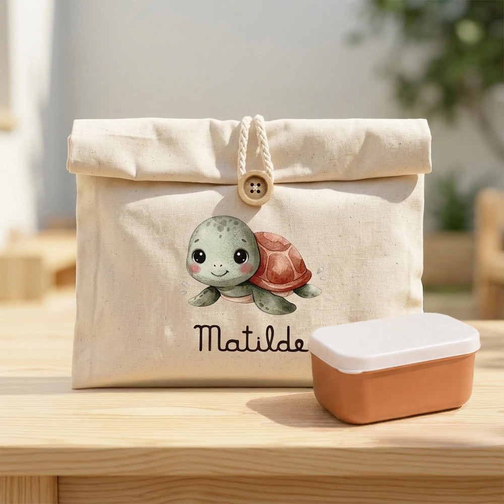 Porta merenda con porta snack 
