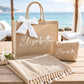Coordinato con borsa pochette e telo