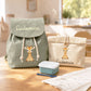 Set asilo con zainetto e portamerenda coordinati per bambini