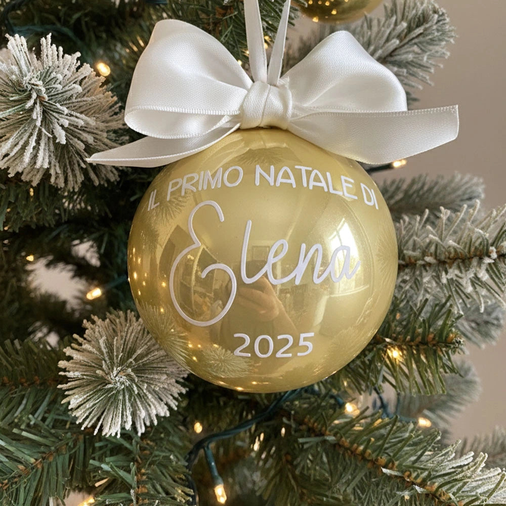 Sfera il Primo Natale Dorata