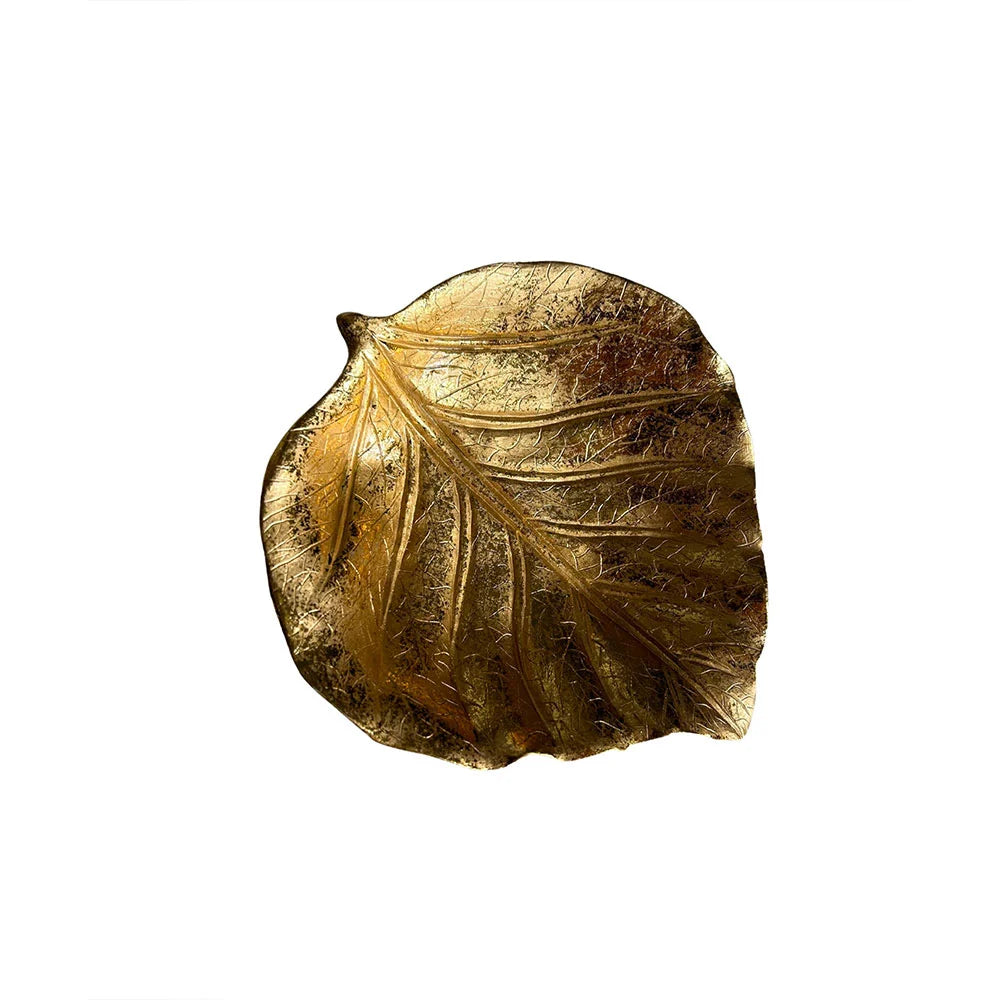Svuotatasche foglia oro 19x17
