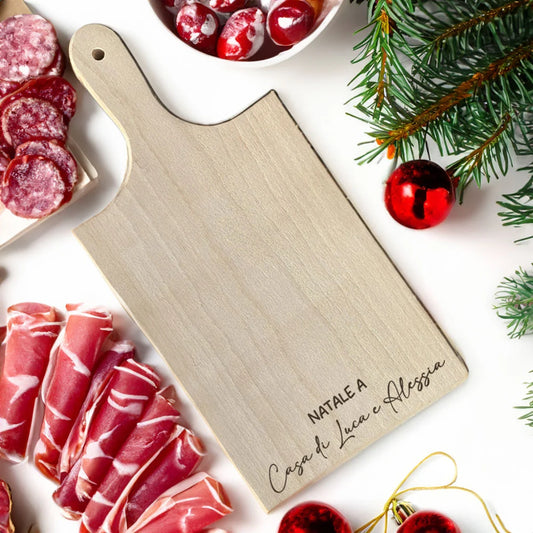 Tagliere personalizzato Natale a casa