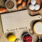 Tagliere Personalizzabile con Frase a scelta 