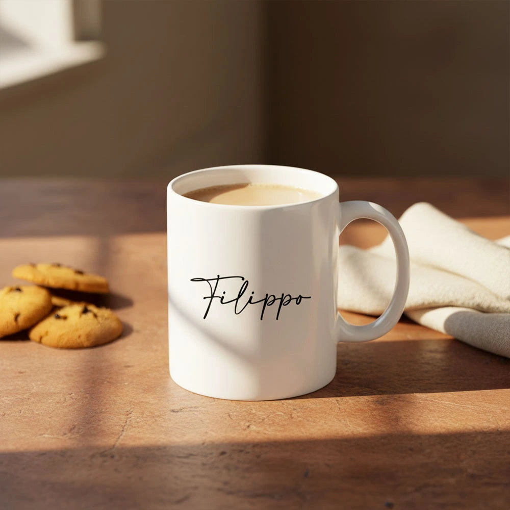 Tazza personalizzabile con nome e frase