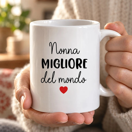 Tazza personalizzata fronte retro per la nonna